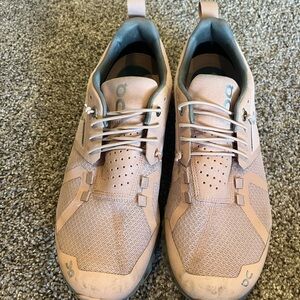 On women’s pink shoes size 8